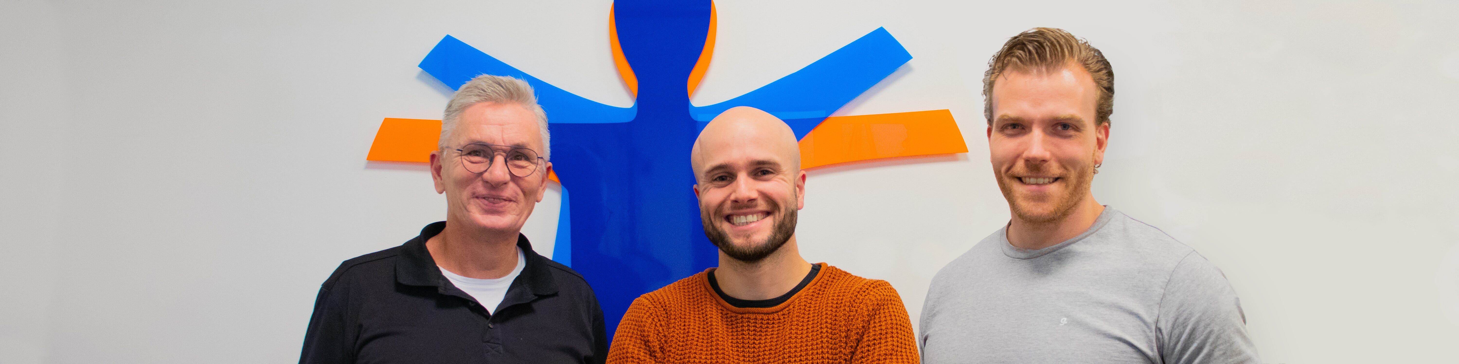 Arjan Blom met Tim en Mark