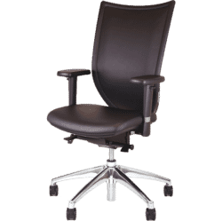 bureaustoel ergonomisch met kunstleren bekleding