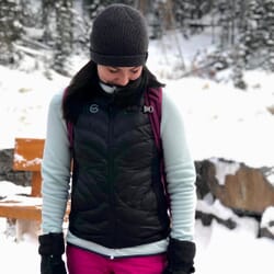 Verwarmde bodywarmer voor buiten